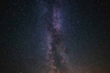 Milky way in the summer starry sky