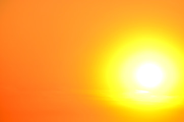 Obraz premium Sunset golden sky,typography design,photo