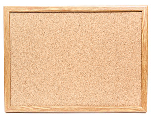 Fototapeta premium Cork noticeboard isolated on white background