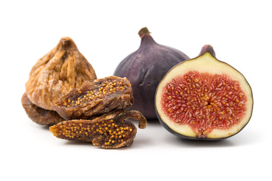 Getrocknete und frische Feigen