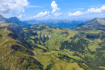 Sant Stephan, SWITZERLAND - JUNE 2017 - Tourist paradise at top of  a Mount Pilatus near Sant Stephan 
