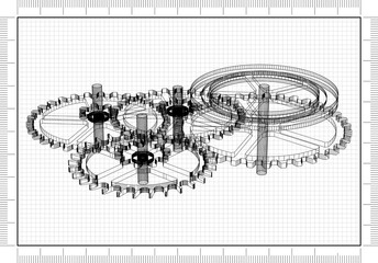 Obraz premium gears