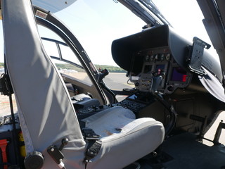 Polizei-Hubschrauber-Cockpit © Marco Cicerale