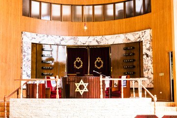 Havana, Cuba – 2019. Temple Beth Shalom, synagogue located in Havana, Cuba. Jewish community of Havana.