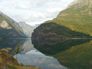 Fototapeta na wymiar Norway Fjord Reflections
