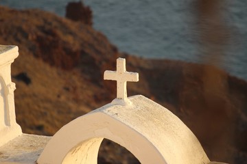 Kreuz Symbol Santorin