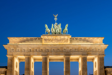 Branderburger Gate at the Blue Hour, Berlin, Germany © aydinsert