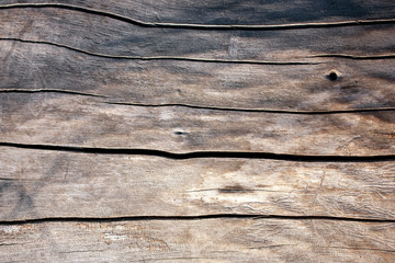 Obraz premium Old natural wood planks, top view. Natural wood texture pattern. The natural surface of the wood cladding.