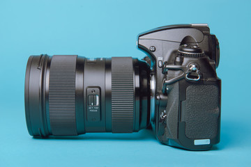 Professional modern DSLR camera