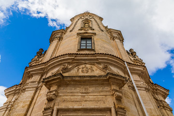 Fototapeta na wymiar Italy, Basilicata, Province of Matera, Matera. Chiesa del Purgatorio.