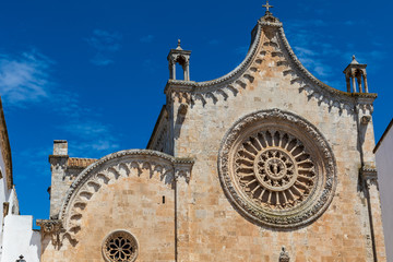 Italy, Apulia, Province of Brindisi, Ostuni. Cathedral of Santa Maria Assunta.