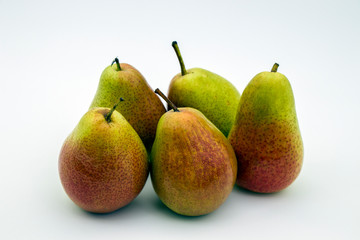 pears isolated on white background