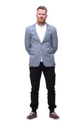 modern business man. isolated on white background