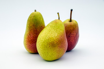 pears isolated on white background