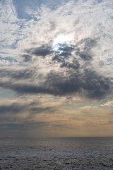 clouds over the sea