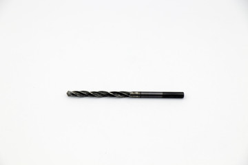 black drill on white background