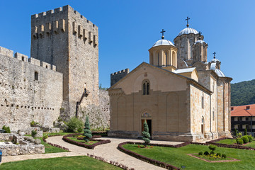 Fototapeta na wymiar Medieval Manasija monastery, Sumadija and Western Serbia
