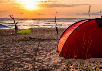 Tent on the beach