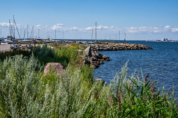 Stranden i m&ouml;rbyl&aring;nga.