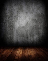 empty interior room with grunge wall