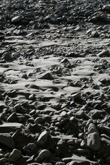 Sands and stones of the river