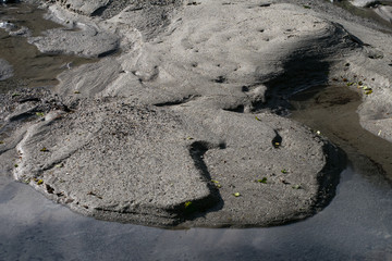 Sands and stones of the river