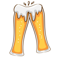 beer mug vector clipart design