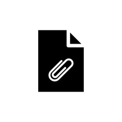 attachment, paper clip icon