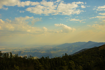 Obraz premium sunset in the mountains