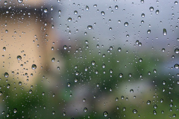 rain drops on window