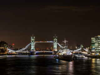Fototapeta na wymiar Tower Bridge and Ship