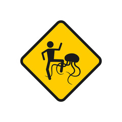 Hazard jellyfish symbol