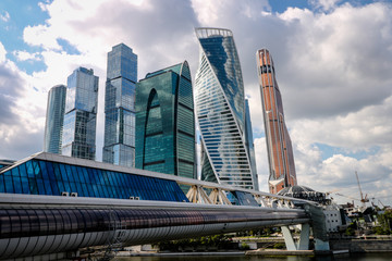 Obraz na płótnie Canvas skyscrapers in moscow