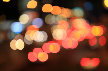 Abstract colorful city night lights