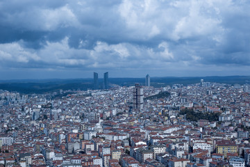 city, view, cityscape, panorama, sky