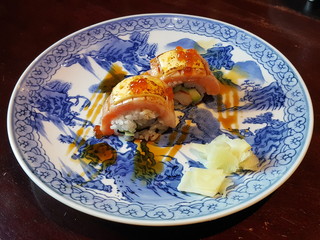 Salmon Roll, Japanese food, Sushi