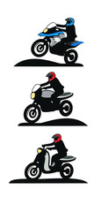 Obraz premium Motorbike touring design vector format