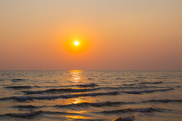 Sky and beach before sunset