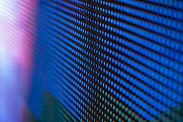 CloseUp LED blurred screen. LED soft focus background. abstract background ideal for design.