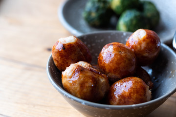 Thai Sausage Style, Isaan sausage or Thai Northeastern Grilled sausage .