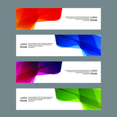 Vector Abstract design banner web template