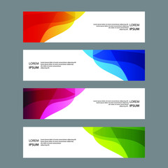 Fototapeta premium Vector Abstract design banner web template