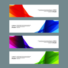 Naklejka premium Vector Abstract design banner web template
