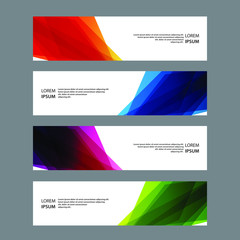 Fototapeta premium Vector Abstract design banner web template