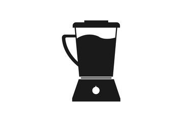 Blender icon. Flat vector illustration in black on white background