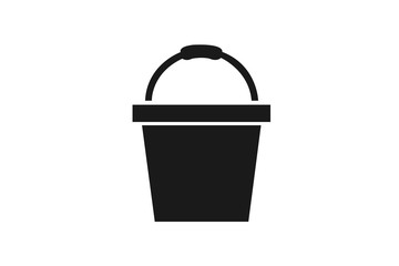 Bucket icon, pail icon vector illustration