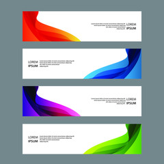 Fototapeta premium Vector Abstract design banner web template
