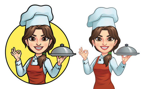 Cartoon Female Chef
