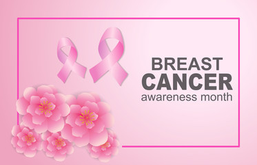 Breast cancer awareness month design