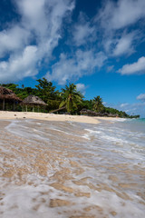 Tropical white sand beach at Lalomanu in Samoa © Acres